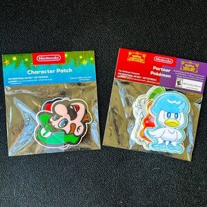 Nintendo - Mario and Pokémon Character Patches